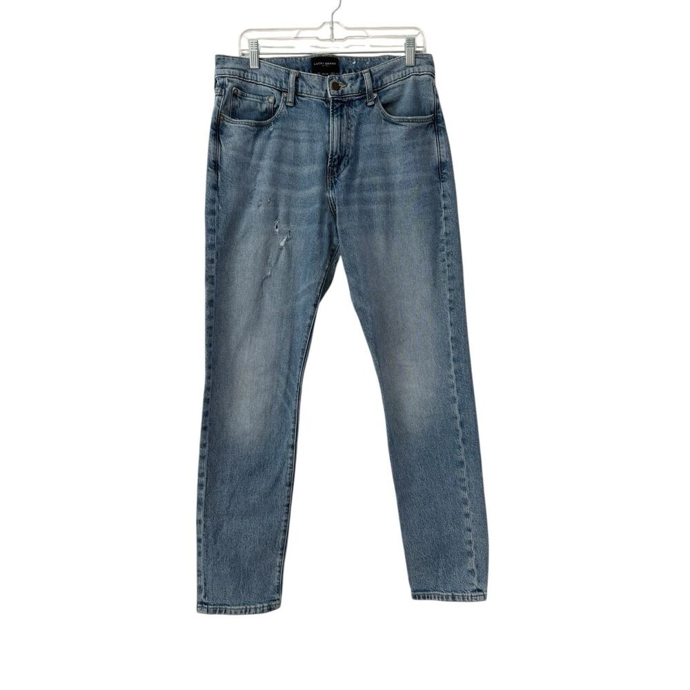 Lucky Brand‎ Mens 412 Athletic Slim Jeans Size 33 x 32 Becrux Casual Distressed